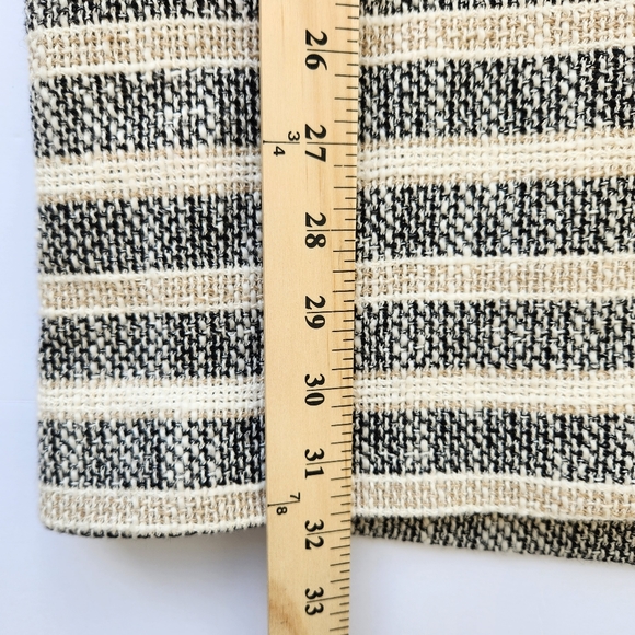 Zara Basic Trench Coat Striped Knit Lightweight With Pockets 3/4 Sleeves Small - Picture 13 of 15